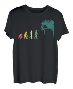Kletterer Evolution of Climbing Boulder Bouldern T-Shirt