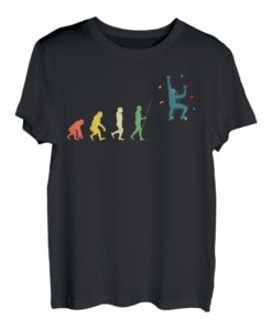 Kletterer Evolution of Climbing Boulder Bouldern T-Shirt