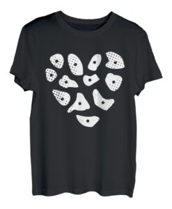 Kletterer Sportklettern Bouldern Klettergriffe T-Shirt