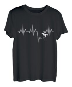 Klettern Herzschlag T-Shirt Bergsteigen Bergsteiger Berge
