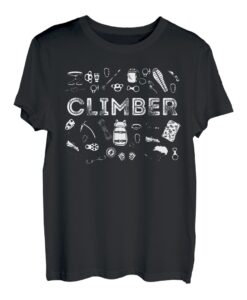 Klettern-Kunstwerk für Kletterbegeisterte, Rock Climber T-Shirt