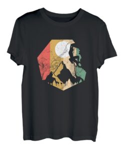Klettern Vintage Retro Kletterer Berge Geschenk T-Shirt