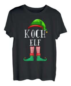 Koch Elf Partnerlook Beruf Outfit Weihnachten T-Shirt