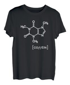 Koffein Kaffee Coffein chemische Formel Herren Damen T-Shirt