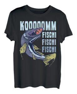 Komm Fischi Fischi Fischi Hecht Angler Spruch Fisch Angeln T-Shirt