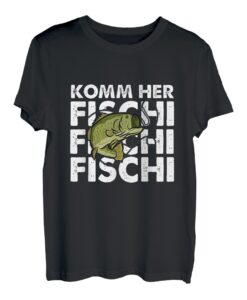 Komm Her Fischi Fischi Angeln Angler Petri Heil Geschenkidee T-Shirt