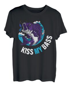 Küssen Sie meinen Bass Pfirsich T-Shirt