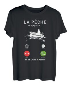La Angelrute nennt mich Und Je Dois Y Aller! Angelrute T-Shirt