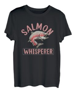 Lachs Flüsterer Lustiges Lachs Angelkostüm T-Shirt