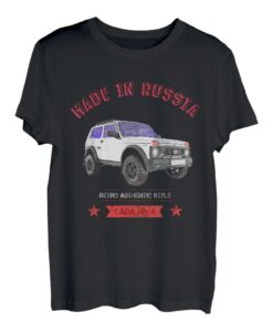 Lada Niva Made in Russland Autoliebhaber 4x4 Soviet T-Shirt
