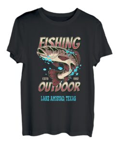 Lake Amistad, Texas Top 100 Barschangeln Seen T-Shirt