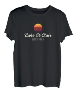 Lake St Clair Michigan Barschangeln Jugend Angeln Pro T-Shirt