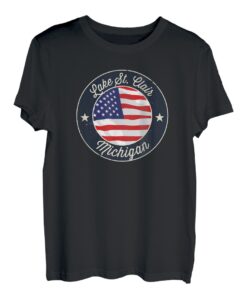 Lake St. Clair - Patriotisches Michigan-Souvenir T-Shirt