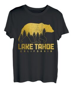 Lake Tahoe California Bear Grizzly Pride im Freien, Vintage-Stil T-Shirt
