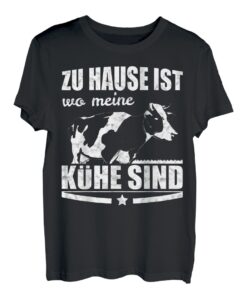 Landwirt T-Shirt Kühe Zu Hause Viehwirt Geschenk Bauer T-Shirt
