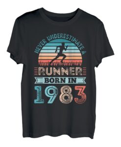 Läufer geboren 1983 zum 40. Geburtstag, Laufgeschenke T-Shirt