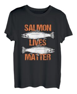 Lebende Lachs Materie Fisch Moskau T-Shirt