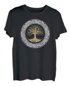 Lebensbaum Wikinger Celtic Baum des Lebens Nordisches Design T-Shirt