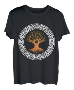 Lebensbaum Wikinger Celtic Baum des Lebens Nordisches Design T-Shirt