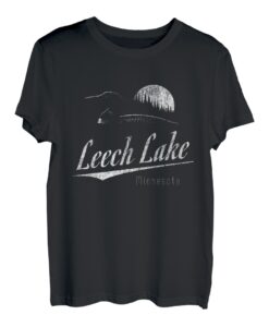 Leech Lake Minnesota mit Seetang und Sonnenuntergang T-Shirt