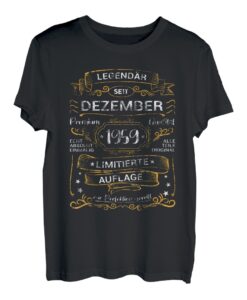 Legendär Seit Dezember 1959 Absolut Einmalig Geburtstag T-Shirt