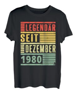 Legendär seit Dezember 1980 43. Geburtstag Vintage T-Shirt