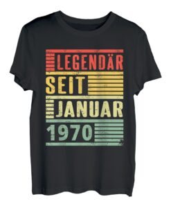 Legendär seit Januar 1970 52. Geburtstag Vintage T-Shirt