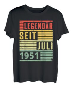 Legendär seit Juli 1951 71. Geburtstag Vintage T-Shirt