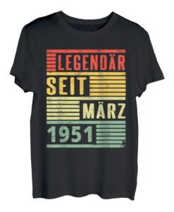 Legendär seit März 1951 71. Geburtstag Vintage T-Shirt