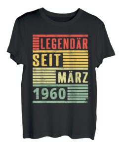 Legendär seit März 1960 62. Geburtstag Vintage T-Shirt