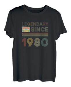 Legendary Since August 1980 40. Geburtstag Männer T-Shirt