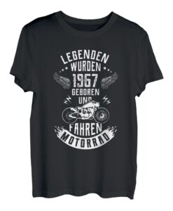 Legenden wurden 1967 geboren Motorrad Motorradfahrer T-Shirt