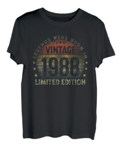 Legenden Wurden Im 1988 Jahrgang Geschenk 35 Geburtstag Mann T-Shirt