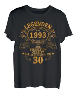Legenden Wurden Im 1993 Geboren Geschenk 30 Geburtstag Mann T-Shirt
