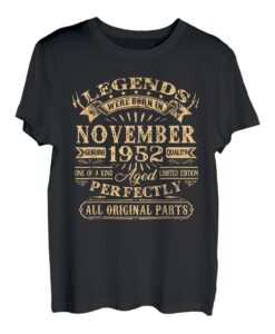 Legenden Wurden Im November 1952 Geschenk 70 Geburtstag T-Shirt