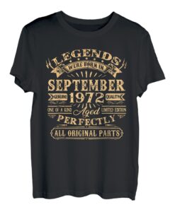 Legenden Wurden Im September 1972 Geschenk 50 Geburtstag T-Shirt