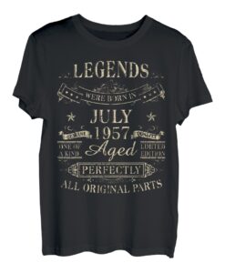 Legends Were Born In Juli 1957 Geschenk zum 65. Geburtstag T-Shirt