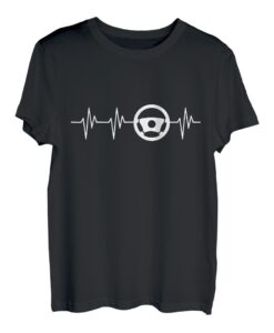 Lenkrad-T-Shirt, Herzschlag, lustiges Fahren, Geschenk T-Shirt