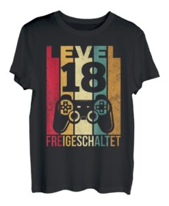 Level 18ter Geburtstag Junge Gamer Jungen 18er 18 Geburtstag T-Shirt