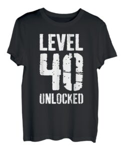Level 40 Unlocked T-Shirt Video Gamer 40 Geburtstag Shirt T-Shirt