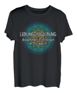 Lieblings Yoga Übung Aufgehender Mittelfinger Mandala Fun T-Shirt