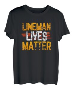 Lineman Lives Matter   stolzes amerikanisches Linemen-Design T-Shirt