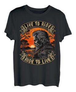 Live to ride, ride to live Motorradfahrer biker T-Shirt