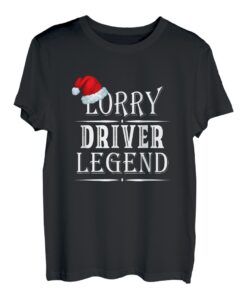 LKW Driver Legend Santa Hut Lustige LKW Fahrer Weihnachten T-Shirt