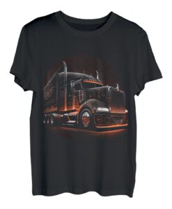 Lkw-Fahrer Amerikanische Flagge Trucker T-Shirt