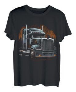 Lkw-Fahrer Amerikanische Flagge Trucker T-Shirt