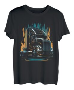 Lkw-Fahrer Amerikanische Flagge Trucker T-Shirt