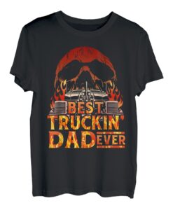 LKW-Fahrer-Design für Herren, Vater, großes Rig, Halbanhänger, LKWs T-Shirt