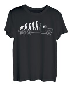 Lkw-Fahrer Evolution Geschenk 18 Wheeler Sattelauflieger T-Shirt