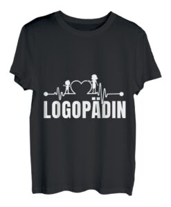 Logopädin Herzschlag Spruch Geschenk Logopädie Logopäde T-Shirt